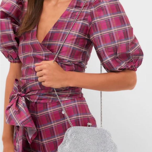 Olga Berg Silver Crystal Clutch - Picture 3 of 8